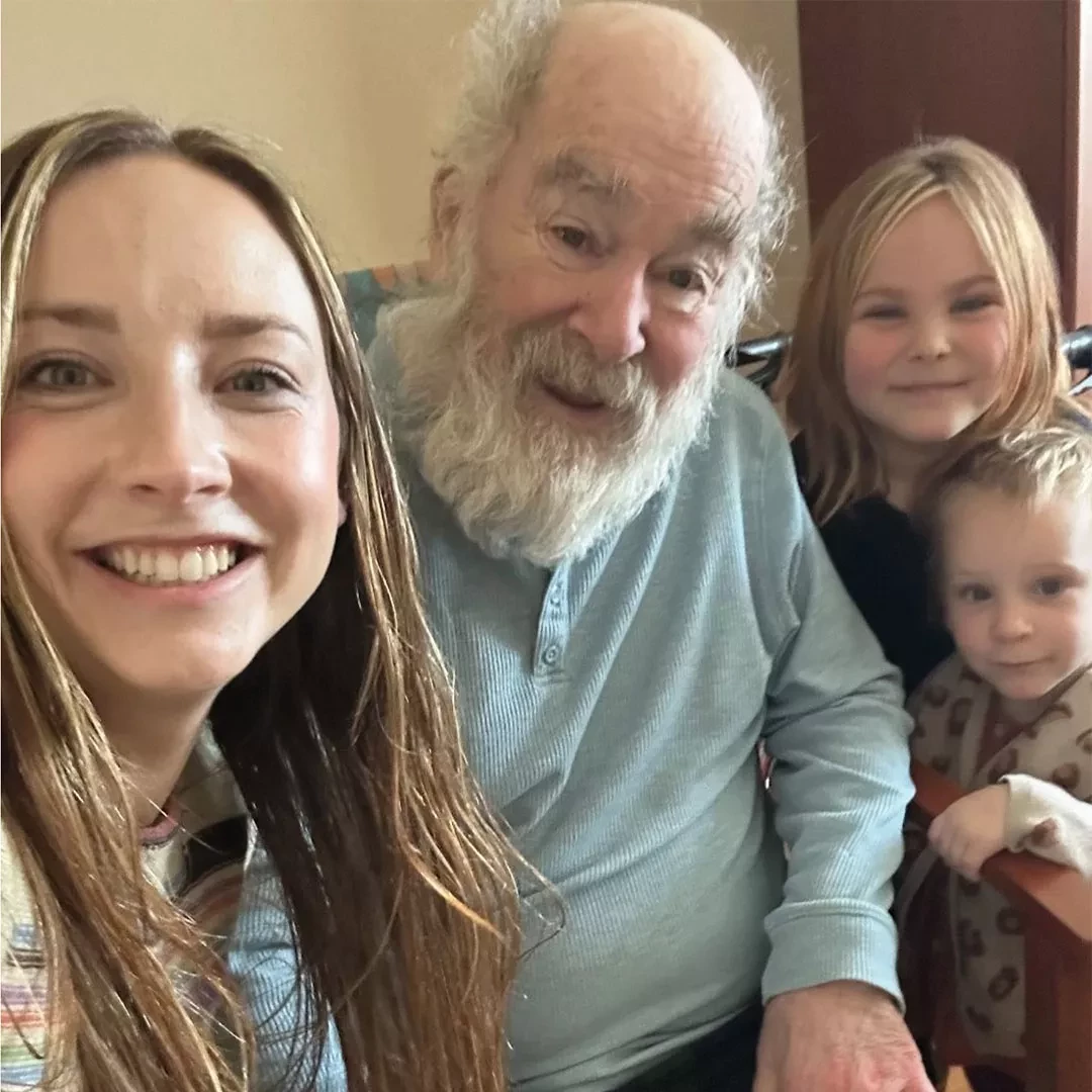 Family with their older relative